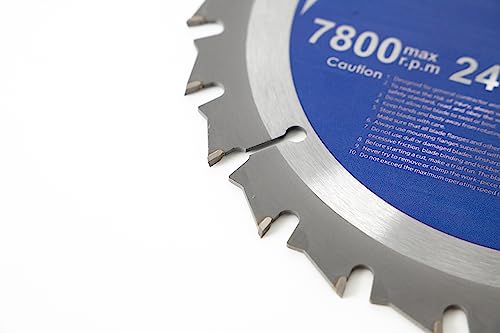 Steel Force WC7224 7-1/4 Inch 24T with 5/8 Inch Arbor TCT Circular Saw Blade for Wood Cutting