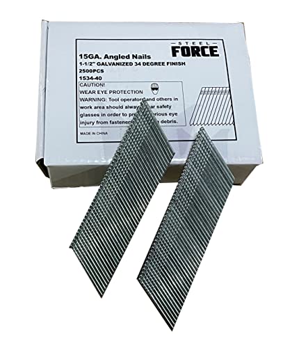 Steel Force 15GA 34 Degree Finish Nails