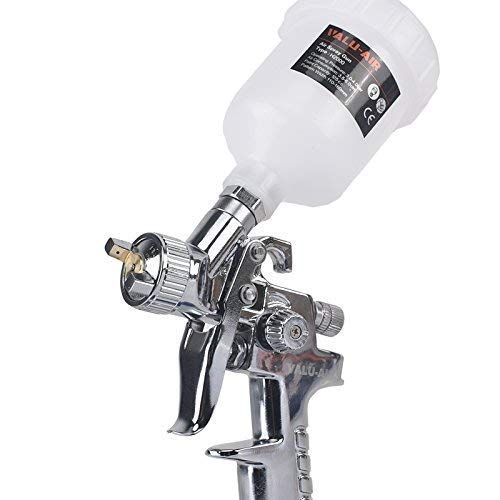 Valu-Air Mini HVLP Gravity Feed Touch Up Air Spray Gun with 0.8mm Nozzle