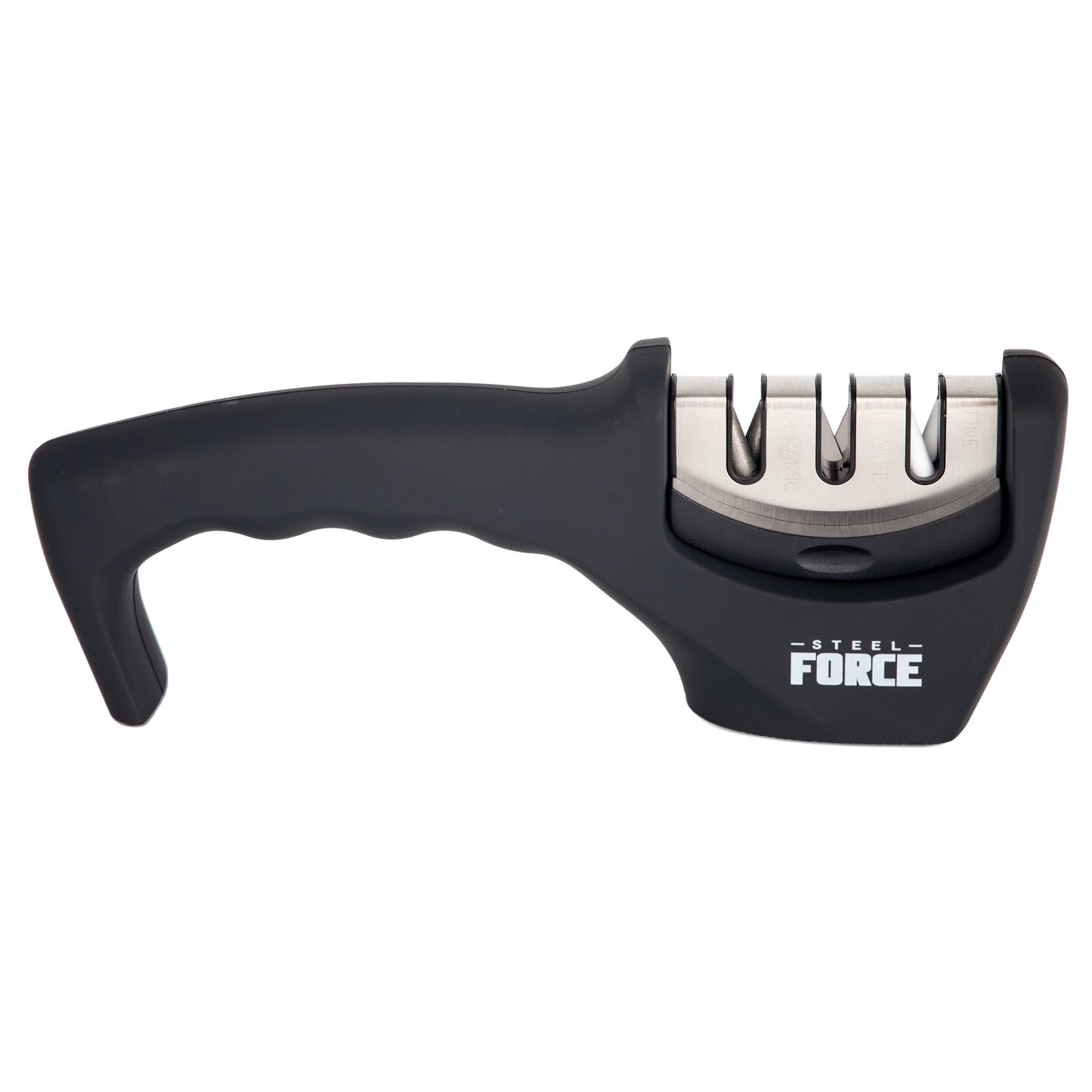 Steel Force KS03 4-in-1 Knife Sharpener with Cut-Resistant Glove Black