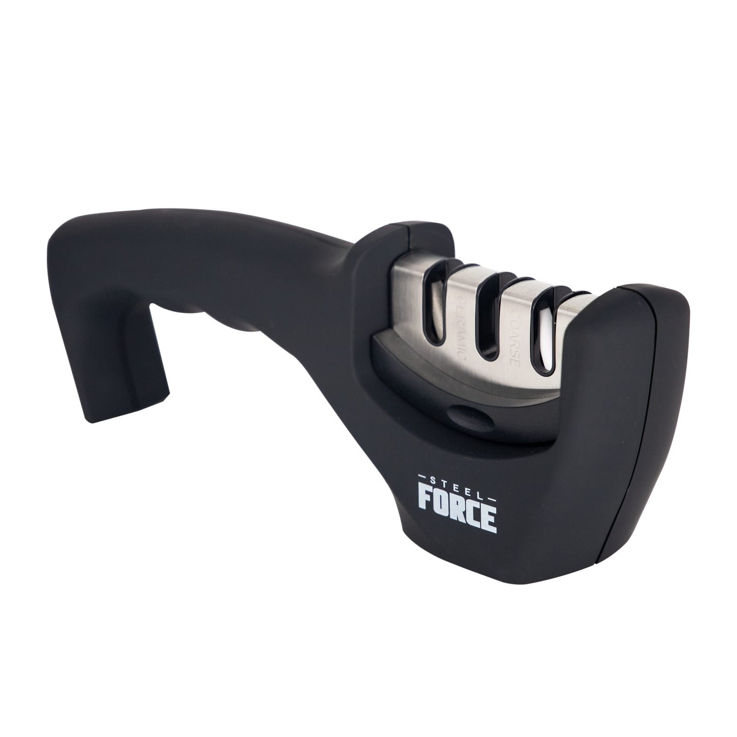 Steel Force KS03 4-in-1 Knife Sharpener with Cut-Resistant Glove Black