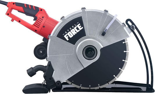Steel Force PC355B Portable 14"  2600W Electric Corded Circular Concrete Saw (With Blade)