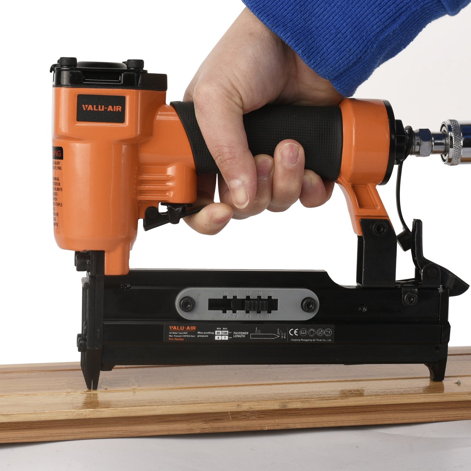Valu-Air H625 23 Gauge Pneumatic Micro Pin Nailer/Pinner - 1/2-Inch to ...