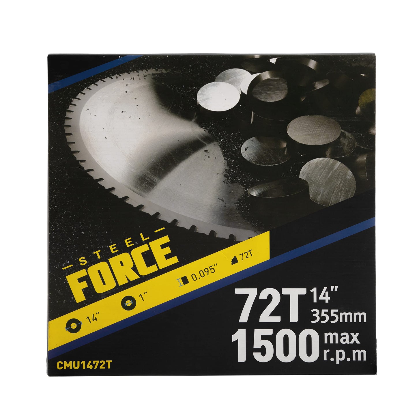 Steel Force CMU1472T 14-Inch 72 Teeth Steel and Ferrous Metal Cutting Saw Blade with 1-Inch Arbor