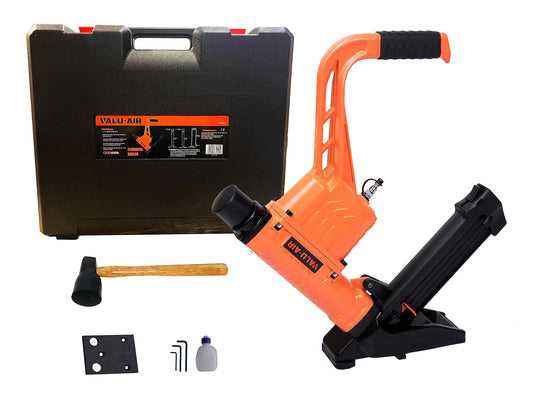 Valu-Air 9800RC 3-in-1 Flooring Cleat Nailer and Stapler for 16-Gauge T & L Cleats and 15.5-Gauge Flooring Staples from 1-1/2” to 2”